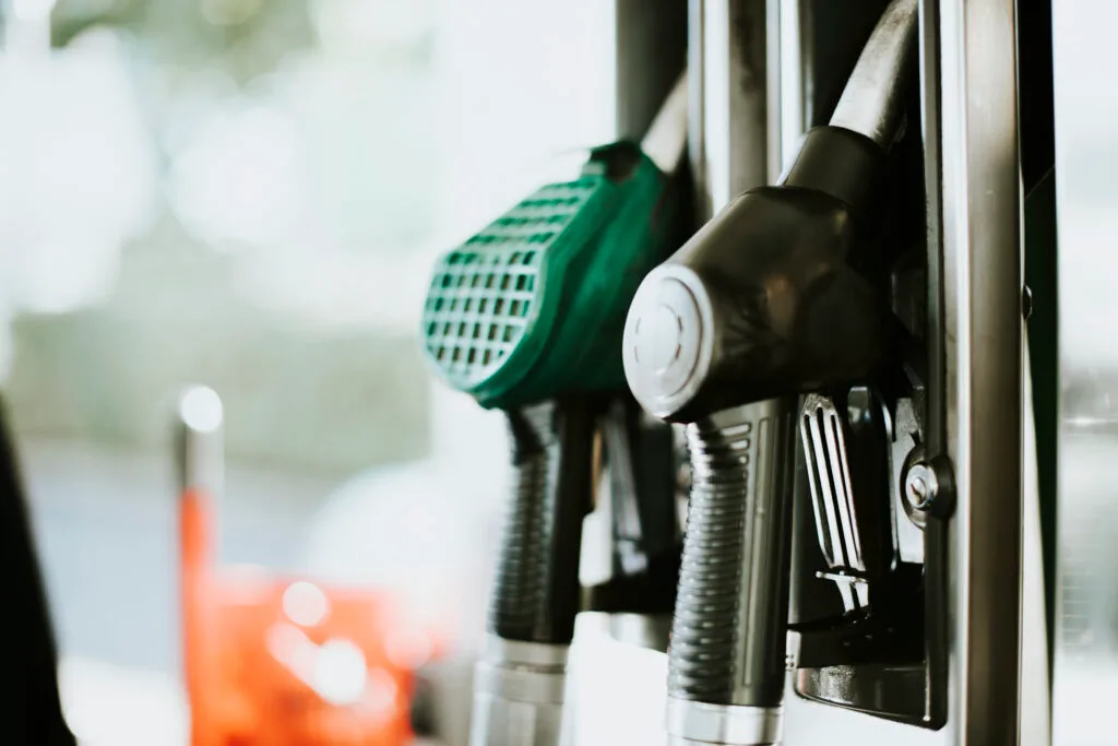 Closeup of fuel nozzles at a gas station - Times of Dubai Uae petrol prices september will rates drop Times of dubai