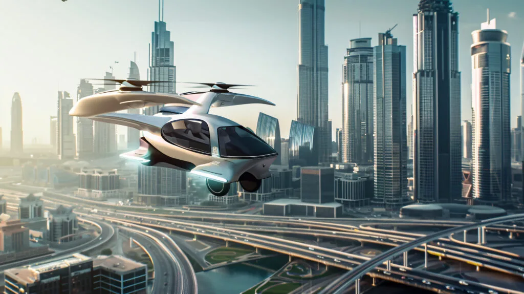 futuristic-landscape-dubai (2) - Times of Dubai Flying taxi in dubai first vertiport at dxb accessible from q1 2026 times of dubai