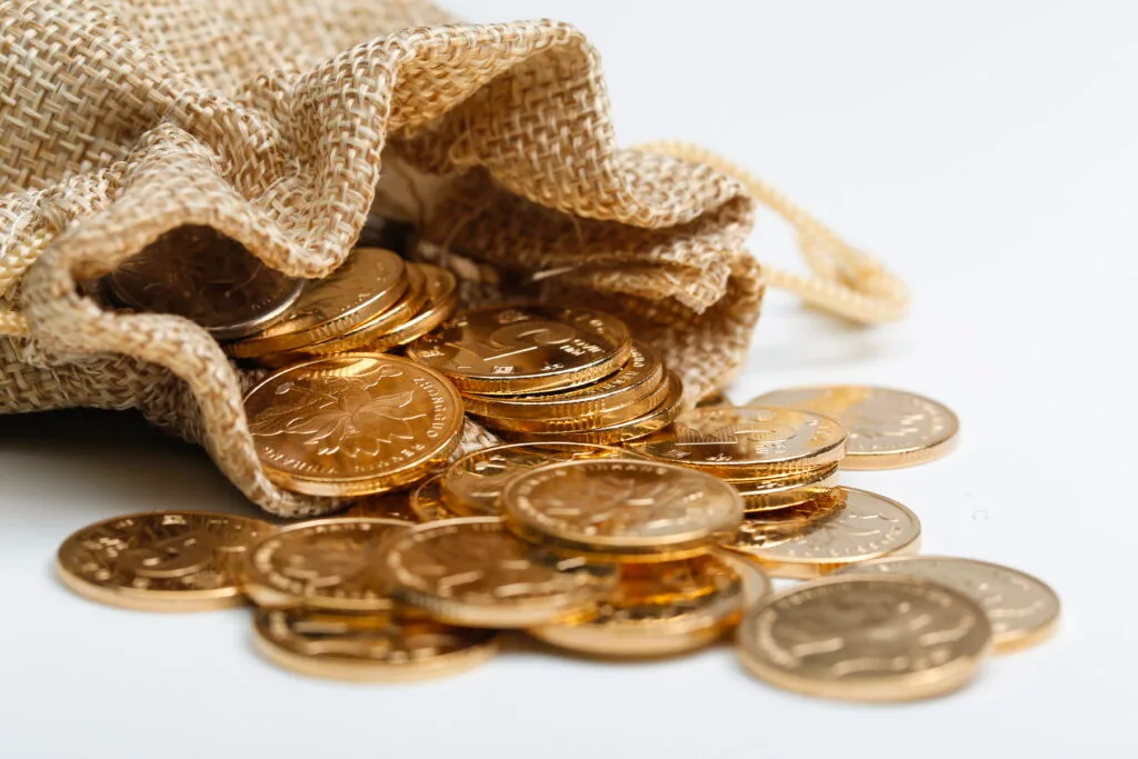 Golden RMB coins In cloth bag - Times of Dubai The uae gold price record high whats driving buyers and investors Times of dubai