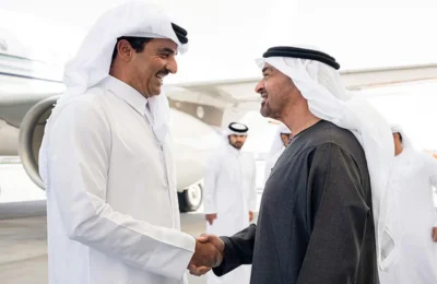 UAE and Qatar strengthen fraternal relations