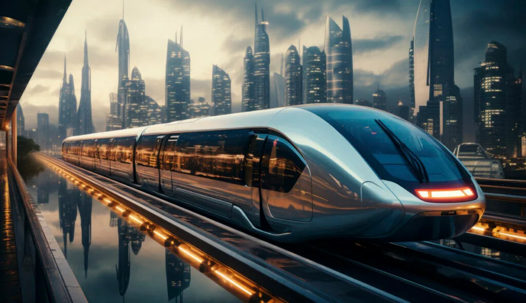 high-tech-futuristic-urban-travel-people (1) - Times of Dubai Hafeet rail unveils details of high speed uae to oman train route times of dubai