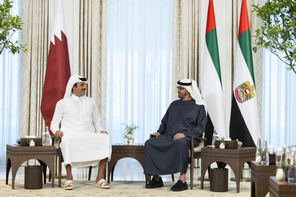 UAE and Qatar strengthen fraternal relations