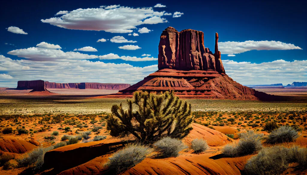 Monument valley sandstone landscape eroded by natural beauty ,generative AI - Times of Dubai Best places to buy a vacation home in 2025 times of dubai