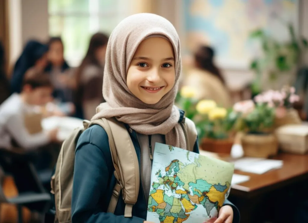 portrait-young-girl-student-attending-school - Times of Dubai Uae school calendar 2025 longer winter break new mid term holidays times of dubai